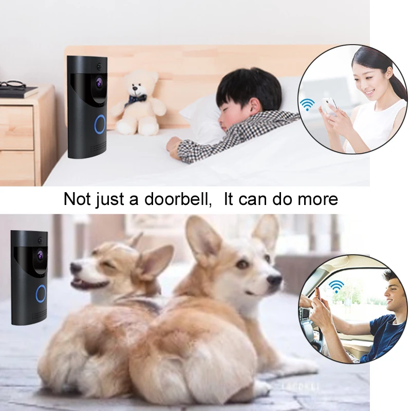 Anytek B30 WIFI дверной звонок IP65 водонепроницаемый смарт видео 720P беспроводной
