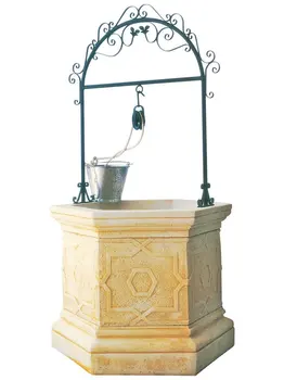 

Well (Brocal) concrete-stone Model Sena -Gozo 112x210cm. Ochre