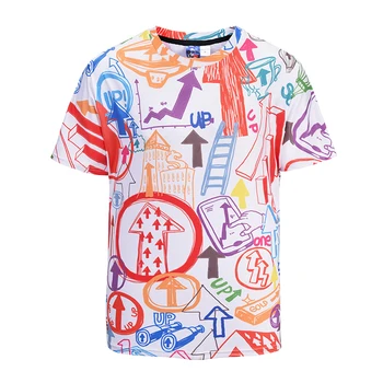 

New Graffiti Symbol 3D Print Short Sleeve T-Shirt Street Men's Large Size Summer Fat Short Sleeve Shirt Cosplay Unisex Costume