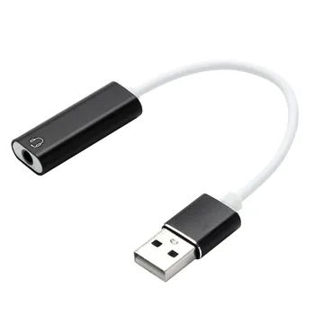 

Usb External Audio Sound Card To 3.5mm Jack Adapter Stereo Speaker For Ps3 Pc Speaker For Ps3 / Ps4 Connection