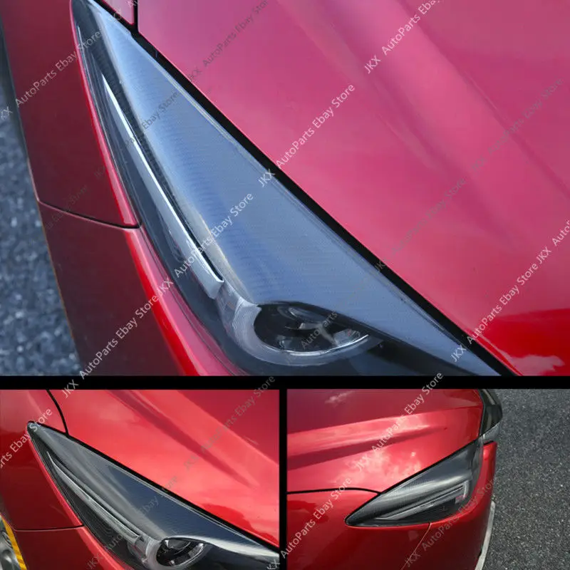 

Стикеры передней фасветильник в стиле k из углеродного волокна для Mazda3 Axela M3 2017-2018