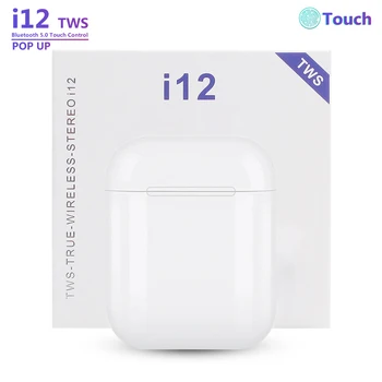 

i12 TWS Wireless Earphones Mini Bluetooth Headset Touch Sport Earphone Bluetooth 5.0 Stereo Earbuds With Mic For iPhone Android
