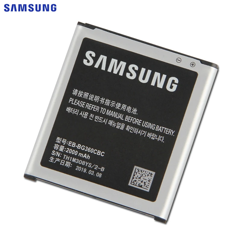 Сменная батарея SAMSUNG Φ для Samsung GALAXY CORE Prime G3608 G3609 G3606 EB BG360BBE/CBU/CBZ 2000mAh|Аккумуляторы