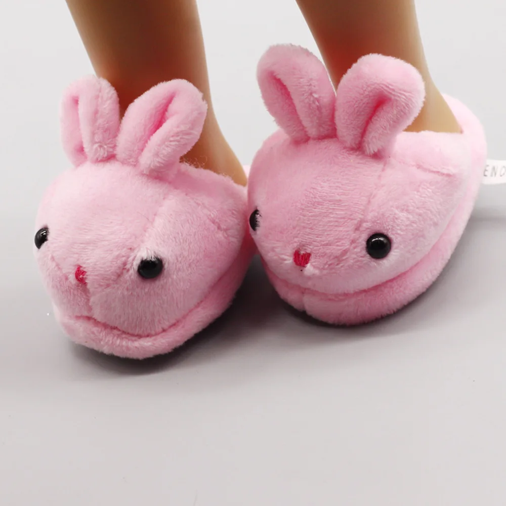 Plush Slipper Wear For 43cm Baby Doll 17Inch Doll Shoes And Accessories plush doll accessories doll shoes doll accessories doll clothes accessories