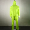 OMSJ 2024 Fashion Neon Style Mens Sets Fluorescence Green Hooded Sweatshirt+Sweatpants Two Piece Autumn Winter Casual Tracksuit 6
