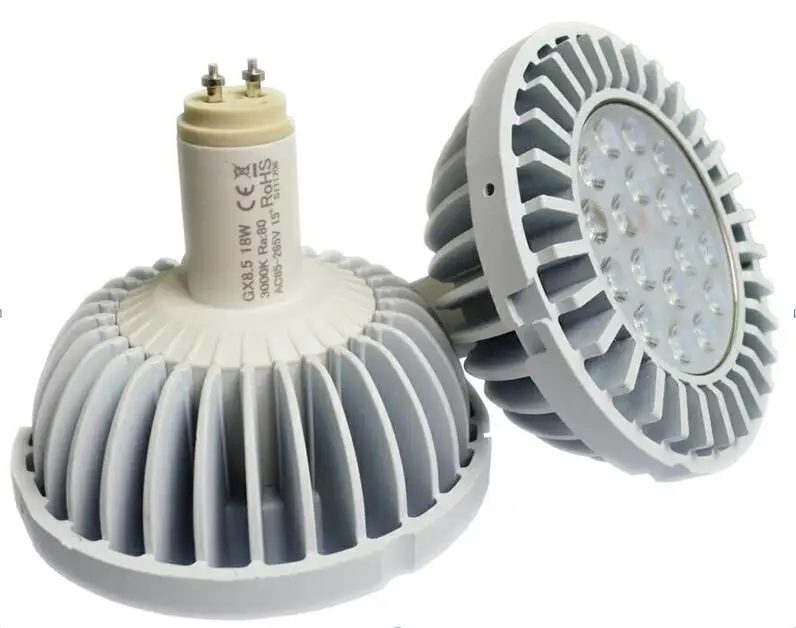 

2pcs/lot GX8.5 AR111 LED spotlight 18w 25w LED AR111 lamp ES111 LED spotlight AC85-265V