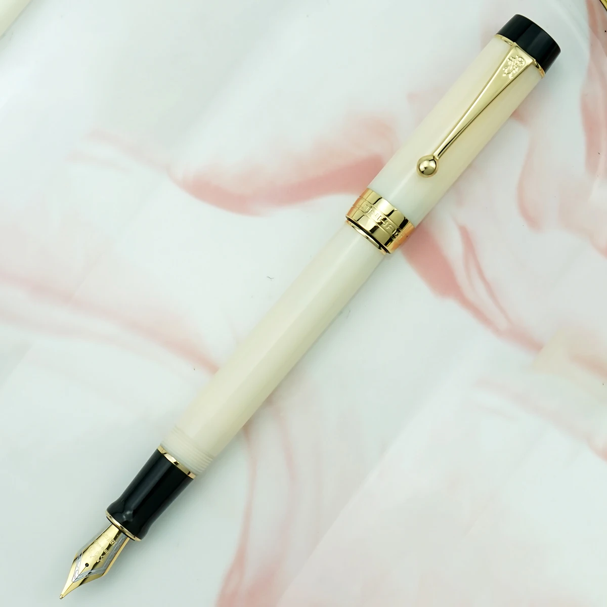Jinhao Acrylic Pink Fountain Pen Beautiful Ink Pen with Converter EF/F/Bent Gift Jinhao Acrylic Pink Fountain Pen Beautiful Ink Pen with Converter EF/F/Bent Gift