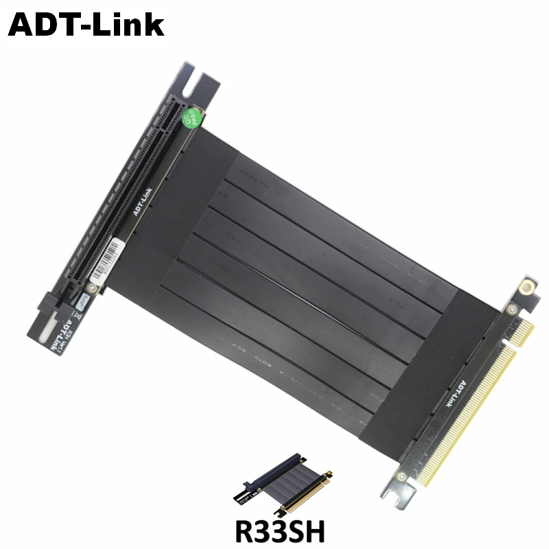Adt-Link Schede Grafiche Verticale Staffa Pcie 3.0X16 Grafica Della Scheda Video Pcie 3.0X16 Slot Cavo Di Estensione Per Pc Atx-Caso