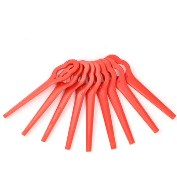 

100x Red Plastic String Trimmer Blades For LIDL Florabest Frt18a Frt18a1 Frt20a1 Good Working Condition Easy To Install