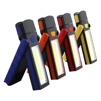 

COB LED Flashlight Super Bright Adjustable Work Light Inspection Lamp Hand Torch Magnetic Camping Tent Lantern With Hook Magnet