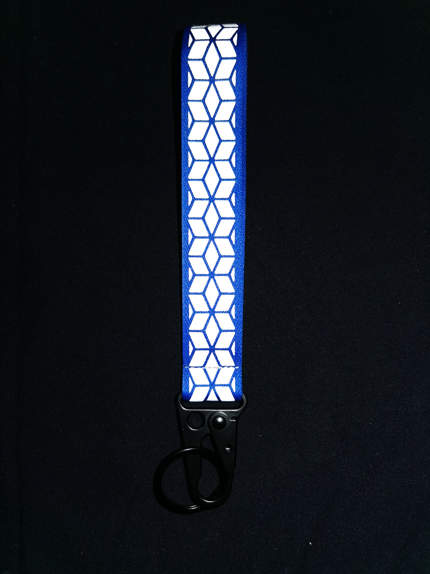 Car Reflective Keychains High Visibility Webbing Material For Bag Pendant Accessories 2.5cm