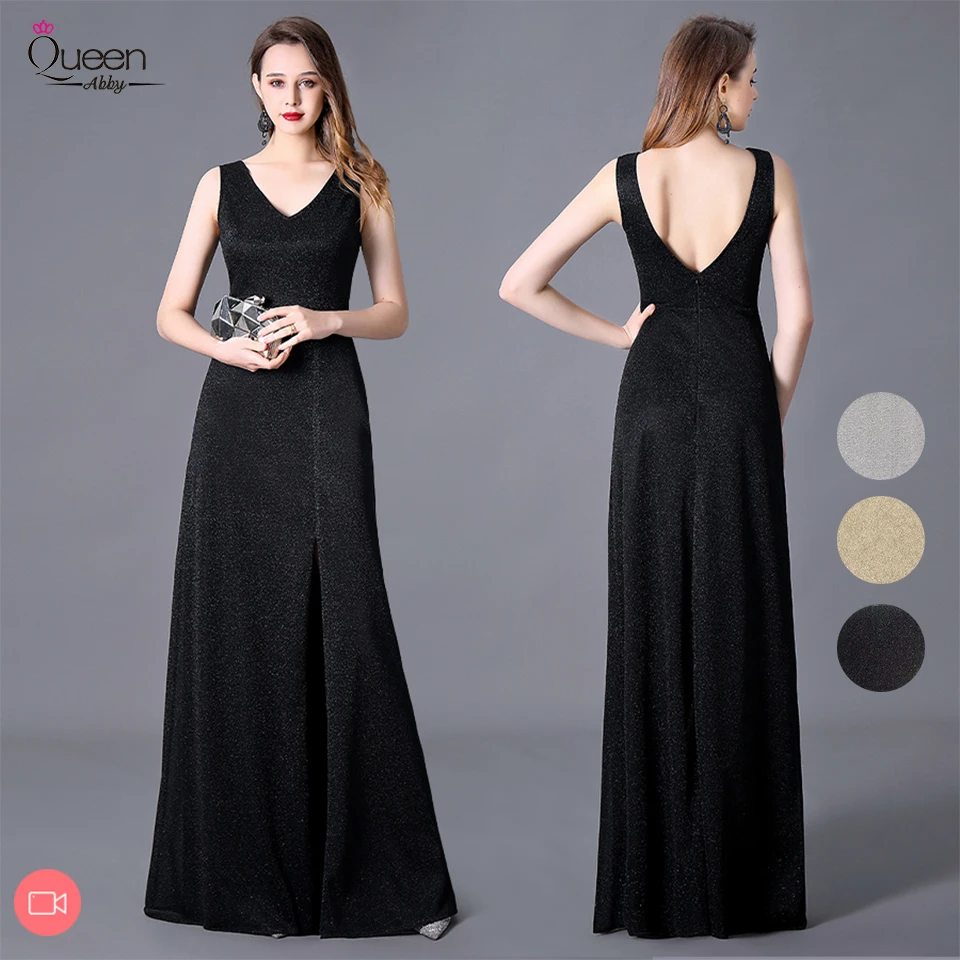 double split front dress