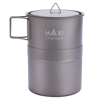 

TOAKS MAXI lightweight portable Titanium Moka Stove Stovetop Espresso Coffee Pot 200ML/400ML