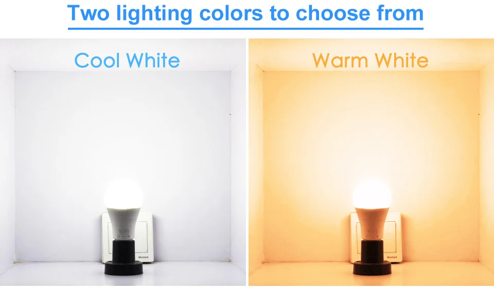 Dimmable 15W E27 WiFi Smart Light Bulb LED Lamp App Operate Alexa Google Assistant Voice Control Wake up Smart Lamp Night Light