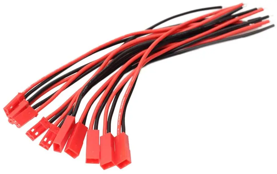 20 AWG силиконовый разъем JST SIM &amp NAT 2 Pin аккумулятор RCY женские мужские разъемы