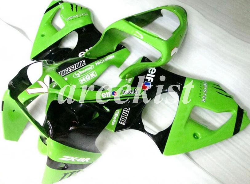 

Injection Mold New ABS Motorcycle Fairings Kit Fit For kawasaki ZZR600 2005 2006 2007 2008 05 06 07 08 Body set green black