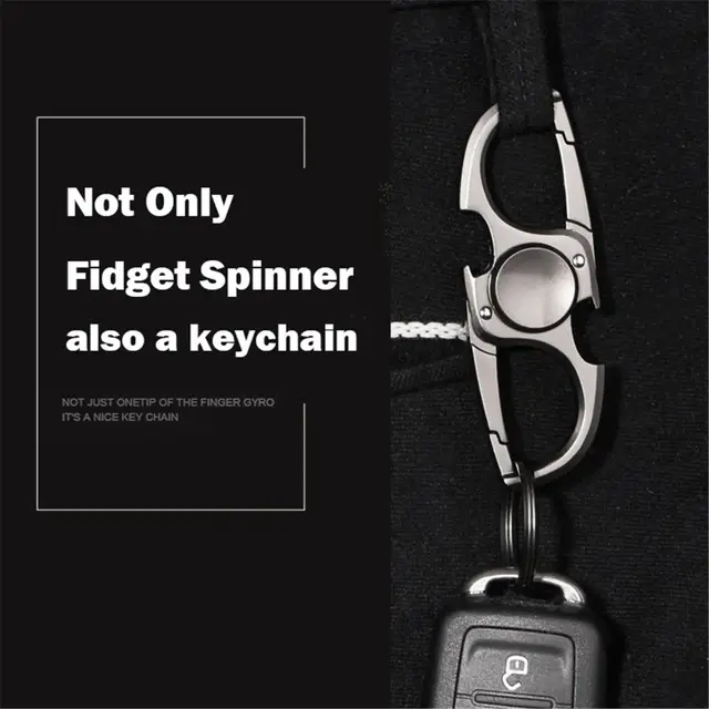 Finger Spinner Fidget Hand Spinner Anti-Anxiety Toy Relieves Stress Finger Spinner Ketchain Bottle Opener EDC Adult Kids boy Toy 4