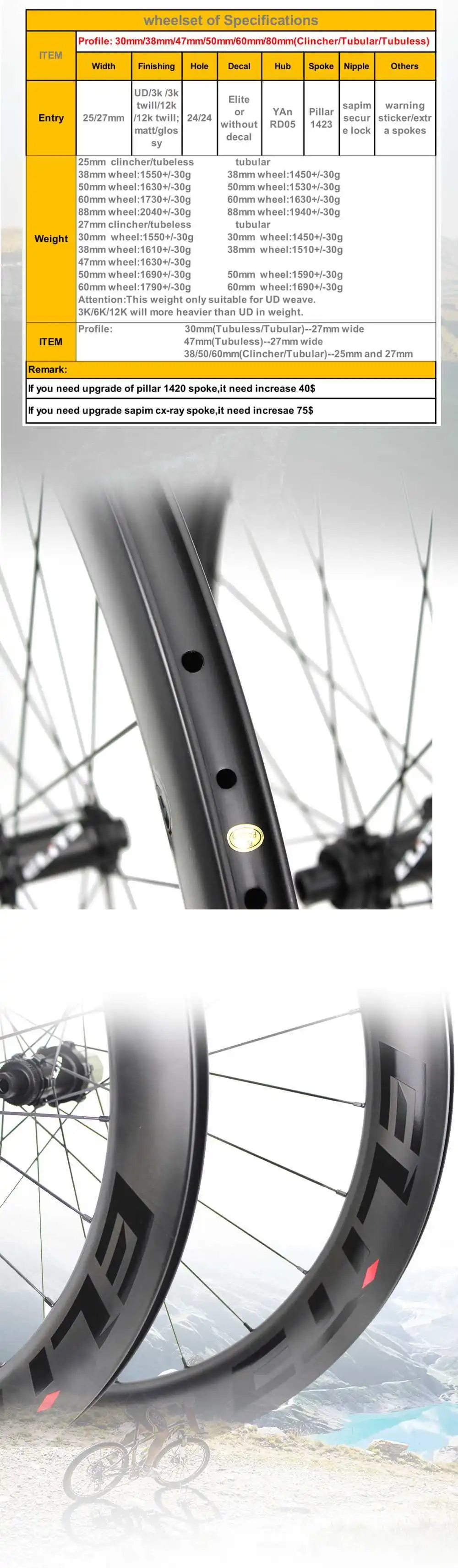 Flash Deal Elite Road Disc Brake Carbon Bicycle Wheel YAn RD05 HUB 30/38/47/50/60mm Tubular Clincher Tubeless 700c Fiber Road Bike Wheelset 3 Flash Deal Elite Road Disc Brake Carbon Bicycle Wheel YAn RD05 HUB 30/38/47/50/60mm Tubular Clincher Tubeless 700c Fiber Road Bike Wheelset 3