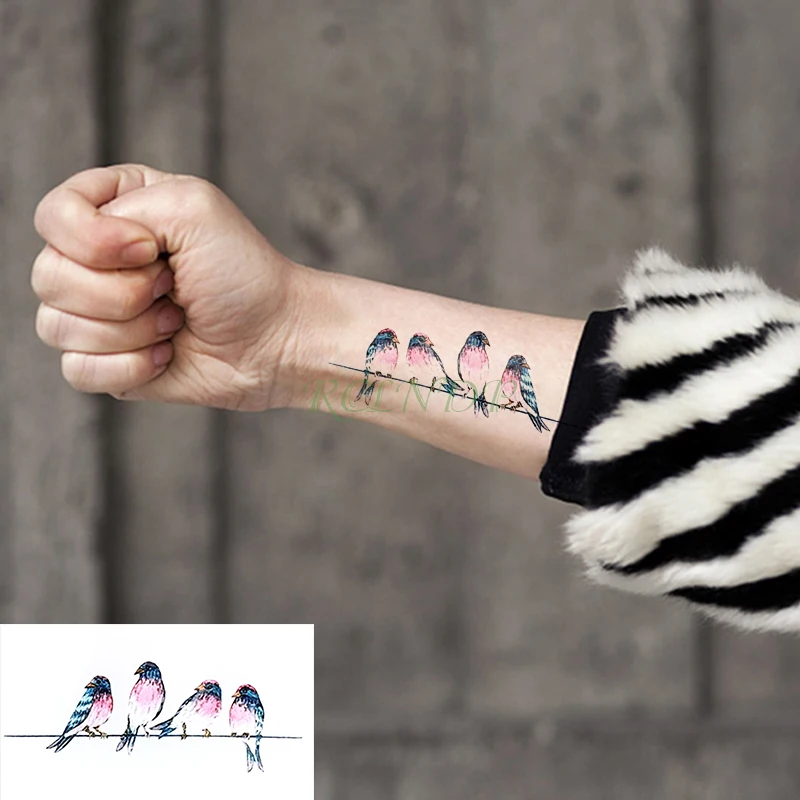 Водостойкая временная татуировка стикер змея животное Три цвета поддельные тату флэш-тату рука нога рука назад для детей мужчины женщины ребенок - Цвет: Коричневый
