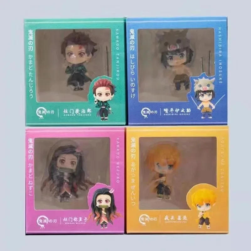 

Demon Slayer Nendoroid Figure Toy Tanjirou Nezuko Zenitsu Inosuke Anime Kimetsu no Yaiba Figure Nezuko Demon Slayer Cute Toys