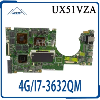 

UX51VZA Motherboard For Asus U500V U500VZ UX51VZA UX51VZ Laptop Mainboard UX51VZA 90R-NWOMB1H00Y 4G/I7-3632QM (V2G)