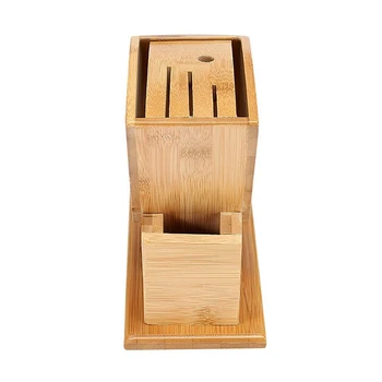 

New Bamboo Knife Storage Block Without Knives Knife Storage Organizer And Holder