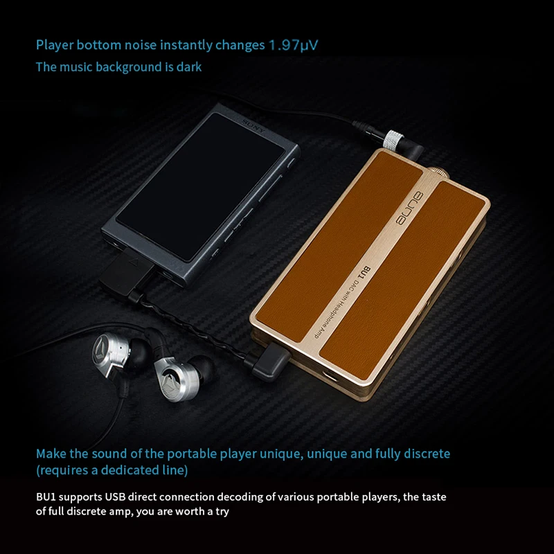 AUNE BU1 Fully Discrete Portable DAC Headphone Amplifier