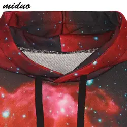Популярный бренд цифровой печати красный пуловер со звездами с капюшоном Универсальный Большой размер с капюшоном бейсбольная куртка