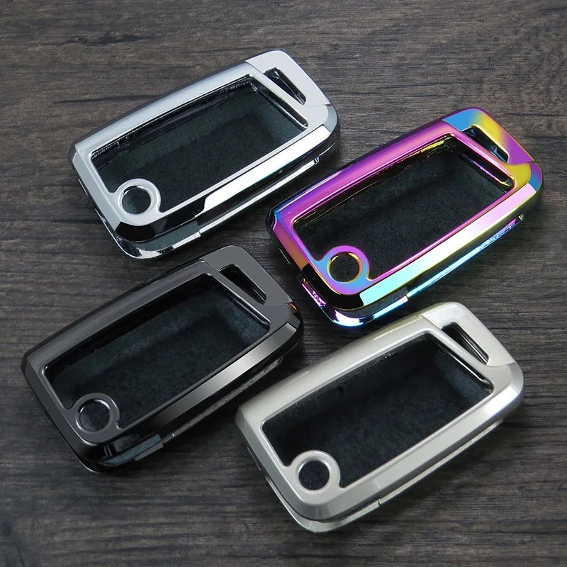 

Zinc alloy leather Key Case Key Bag Key Cover For VW Golf 7 mk7 Skoda Octavia A7 New Polo Key Portect Case Car Accessories
