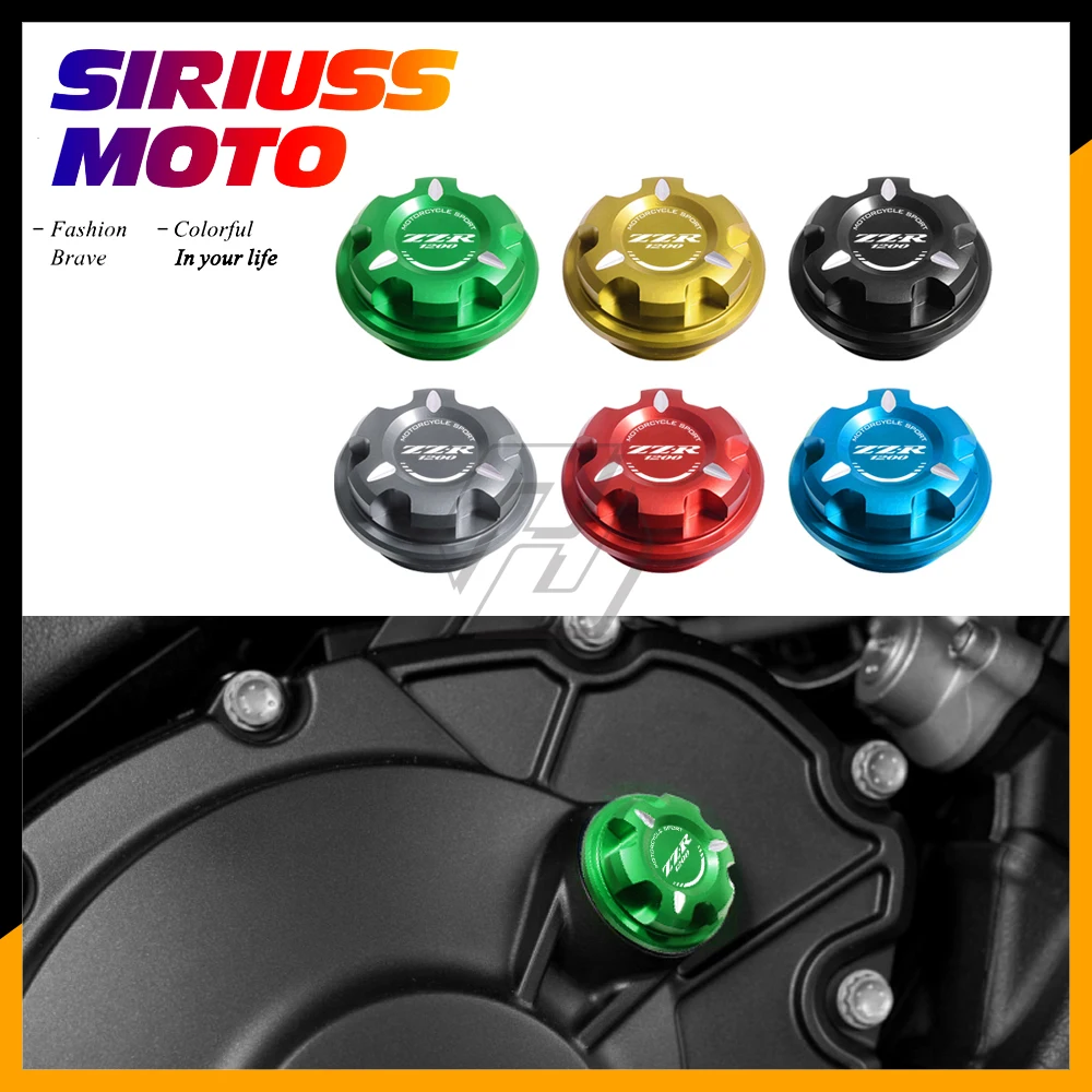 

Motorcycle Engine Oil Cap Bolt Screw Filler Cover Case for Kawasaki ZZR1200 2002-2005