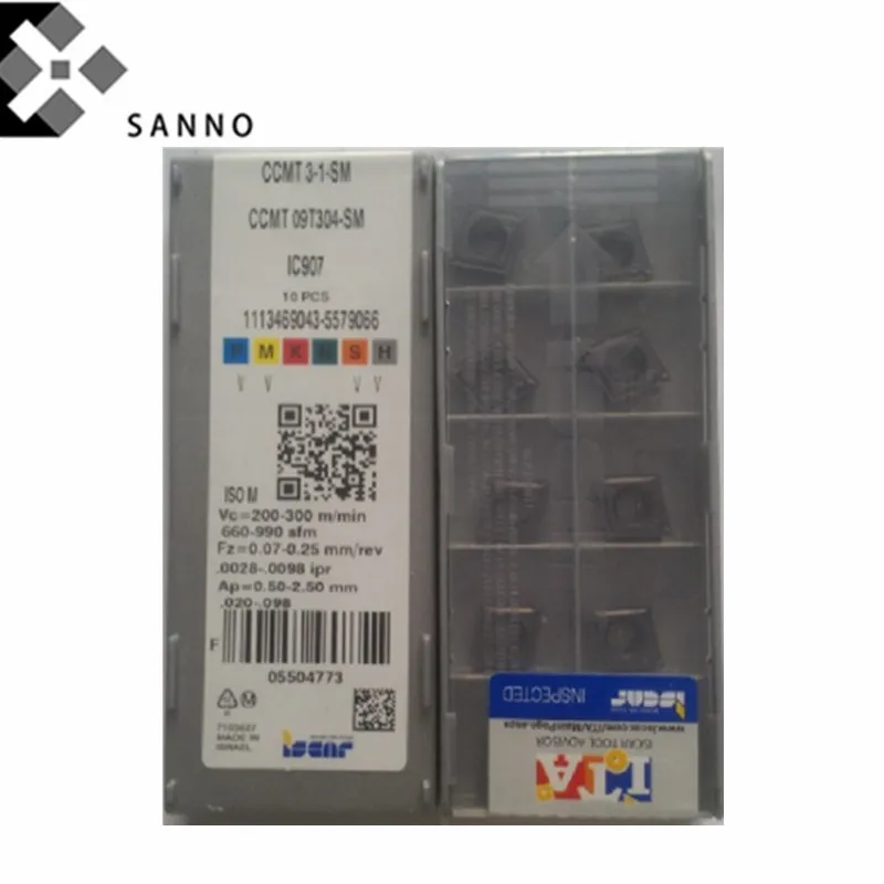 

Бесплатная доставка! 50 шт./лот CCMT09T304-SM IC907 / CCMT09T308-SM IC907 cnc карбида обращаясь вставками лезвие режущего инструмента карбидные наконечники