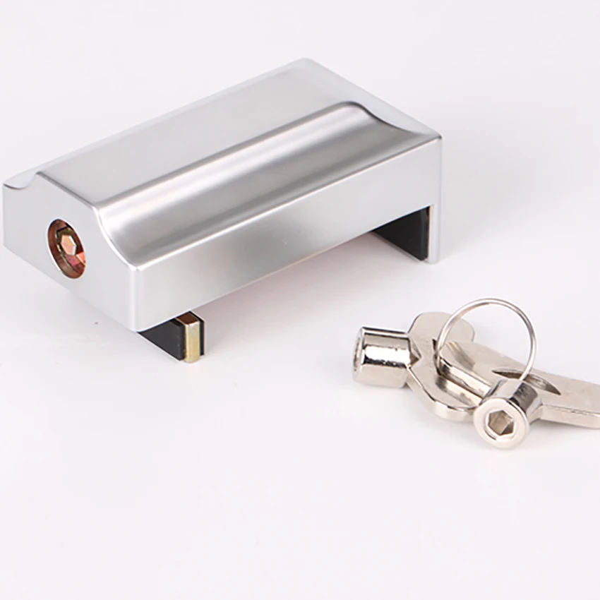 

Sliding Window Lock with Key Zinc Alloy Door Frame Security Lock Stop Adjustable Safety Window Lock Security Door Stop