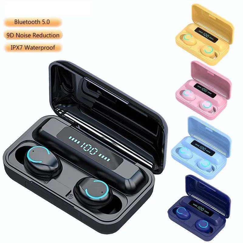 

TWS Bluetooth 5.0 Earbuds Waterproof Headphones Touch Control Bluetooth Wireless Earphones HD Call Wireless Bluetooth Headset