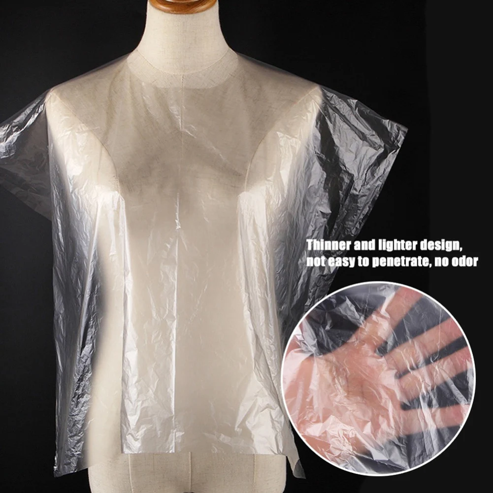 

50Pcs Disposable Shawl Long Barber Wai Cloth Perm Hair Salon Haircut Wai Hairdressing Cape Salon Styling Cloth New Apr21