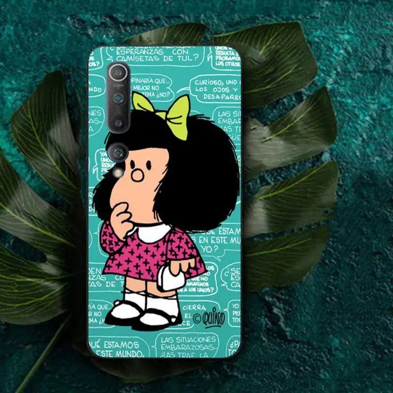 YNDFCNB Nóng Mafalda Ốp Lưng Điện Thoại RedMi Note 4 5 7 8 9 Pro 8T 5A 4X Ốp Lưng 