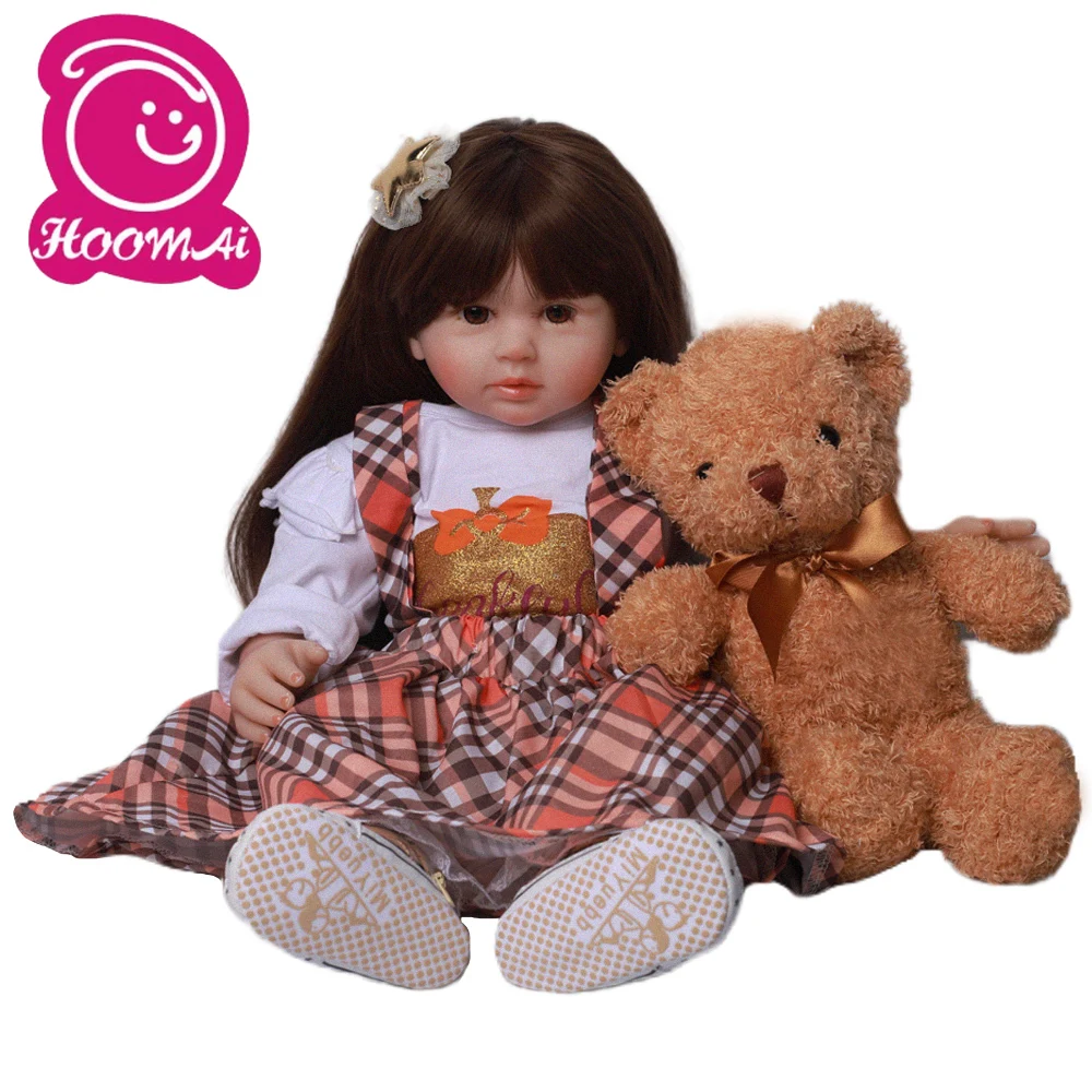 24 дюйма 60 см Bebe Reborn куклы силиконовые мягкие реалистичные принцесса девочка кукла для продажи Этническая кукла ребенок день рождения подарки на Рождество