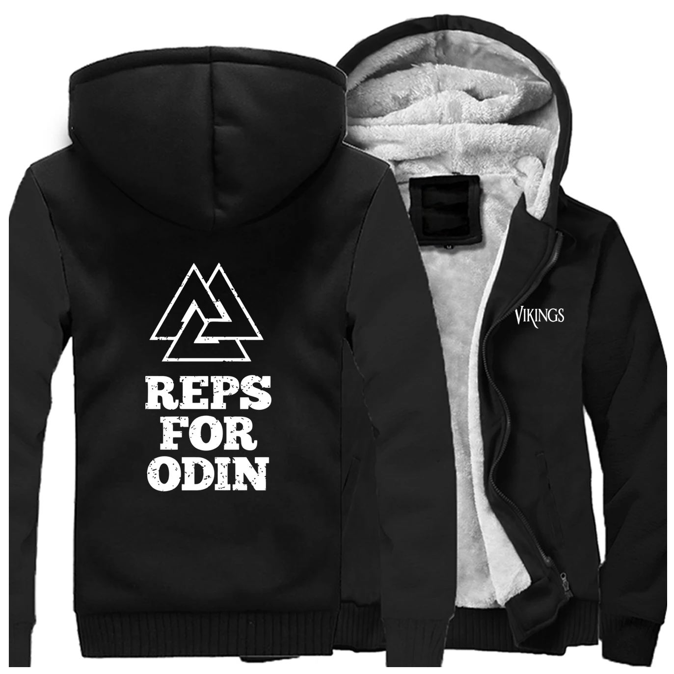 Зима, новинка,, Мужская толстовка Reps For Odin, толстовка Vikings, реглан, высококачественный хип-хоп пальто, плотная одежда, спортивная одежда