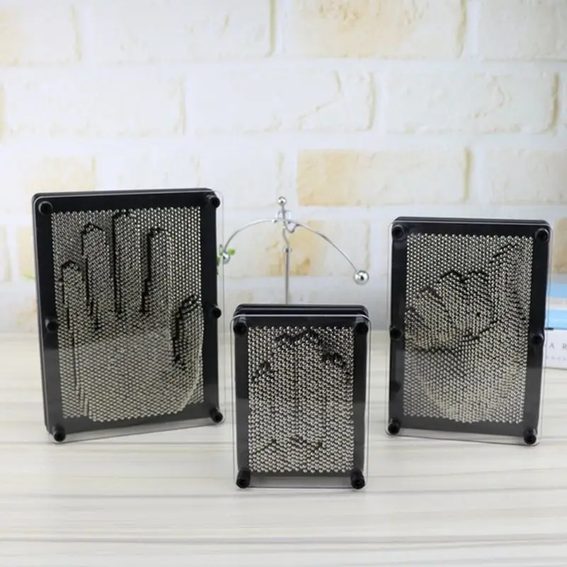  Plastic colorful desk toys funny game Pin art 3D clone shape pin art Shoumo needle child face palm 