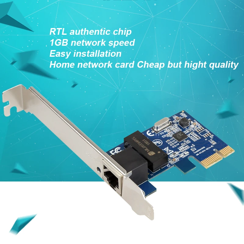 Главная карта pci-e 1000 Мбит/с гигабитная сетевая карта 10/100/1000 Мбит/с RTL8111F RJ45 проводная сетевая карта 1 Гбит/с сетевой адаптер LAN Карта
