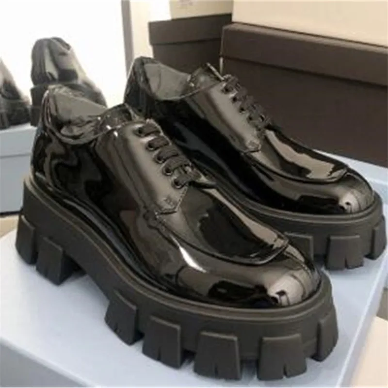 Обувь на платформе; женская кожаная обувь; zapatos mujer; обувь для подиума с круглым носком; женская обувь из лакированной кожи; трендовые эспадрильи; обувь на шнуровке