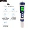 5 in 1 TDS/EC/PH/Salinity/Temperature Meter Digital Water Quality Monitor Tester for Pools, Drinking Water, Aquariums 1
