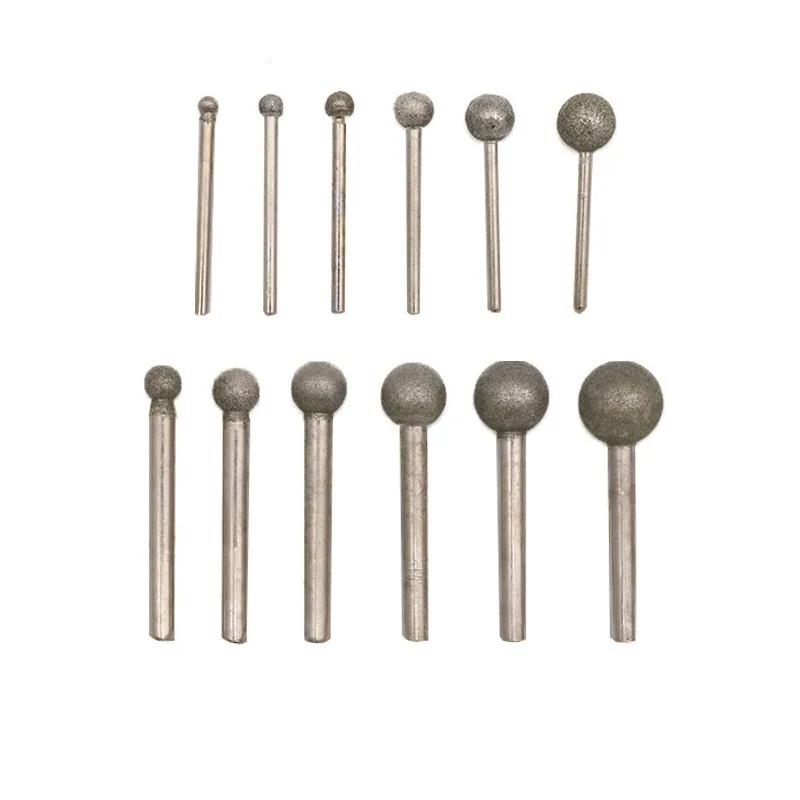 

5pcs 3mm / 6mm Emery Grinding Head, Electric Grinding Head, Jade Carving, Peeling Grinding Head, Fine Sand Grinding Stick Head