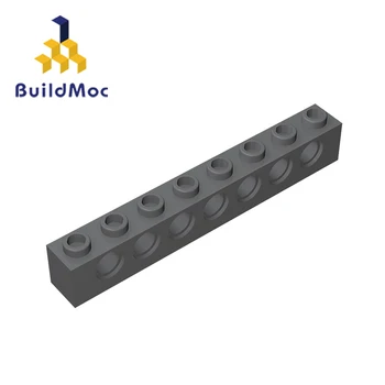 

BuildMOC Compatible Technic 3702 Technic Brick 1 x 8 For Building Blocks Parts DIY LOGO Educational Tech Parts Toys