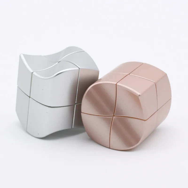 YJ Yongjun Yuanfang 2x2 кубики странной формы трудно скоростные кубики розовый Золотой Серебряный 2X2 твист развивающие игрушки игра нео-Кубы