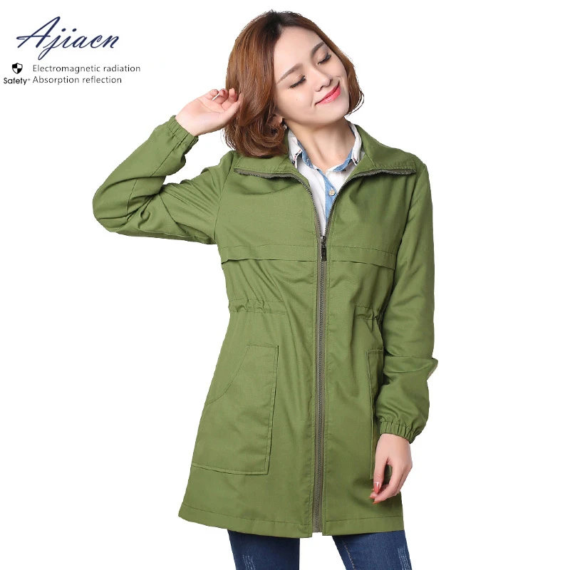 

Genuine Electromagnetic radiation protective outercoat Daily use or work use EMF shielding anti-radiation Women's clothing