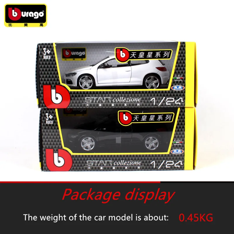 Bburago 1:24 Volkswagen Scirocco имитация сплава Модель автомобиля моделирование автомобиля украшение коллекция Подарочная игрушка