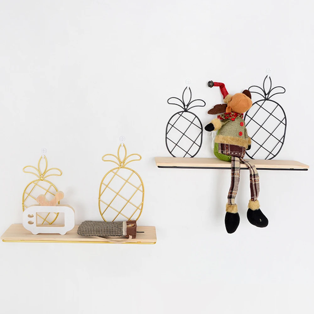 Железная настенная полка с ананасами для детей спальни гостиной украшение дома