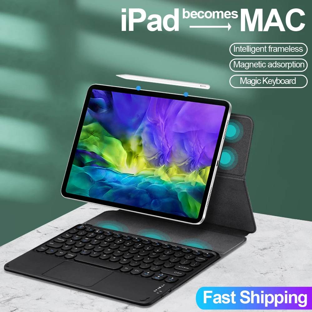Magic keyboard For iPad Pro 11 Case 2021 for iPad Pro 12.9 2020 2022 Air 4 5th 10.9 Magnetic Bluetooth Touchpad Keyboard Cover|Tablets e-Books Case| - AliExpress Magic keyboard For iPad Pro 11 Case 2021 for iPad Pro 12.9 2020 2022 Air 4 5th 10.9 Magnetic Bluetooth Touchpad Keyboard Cover|Tablets e-Books Case| - AliExpress