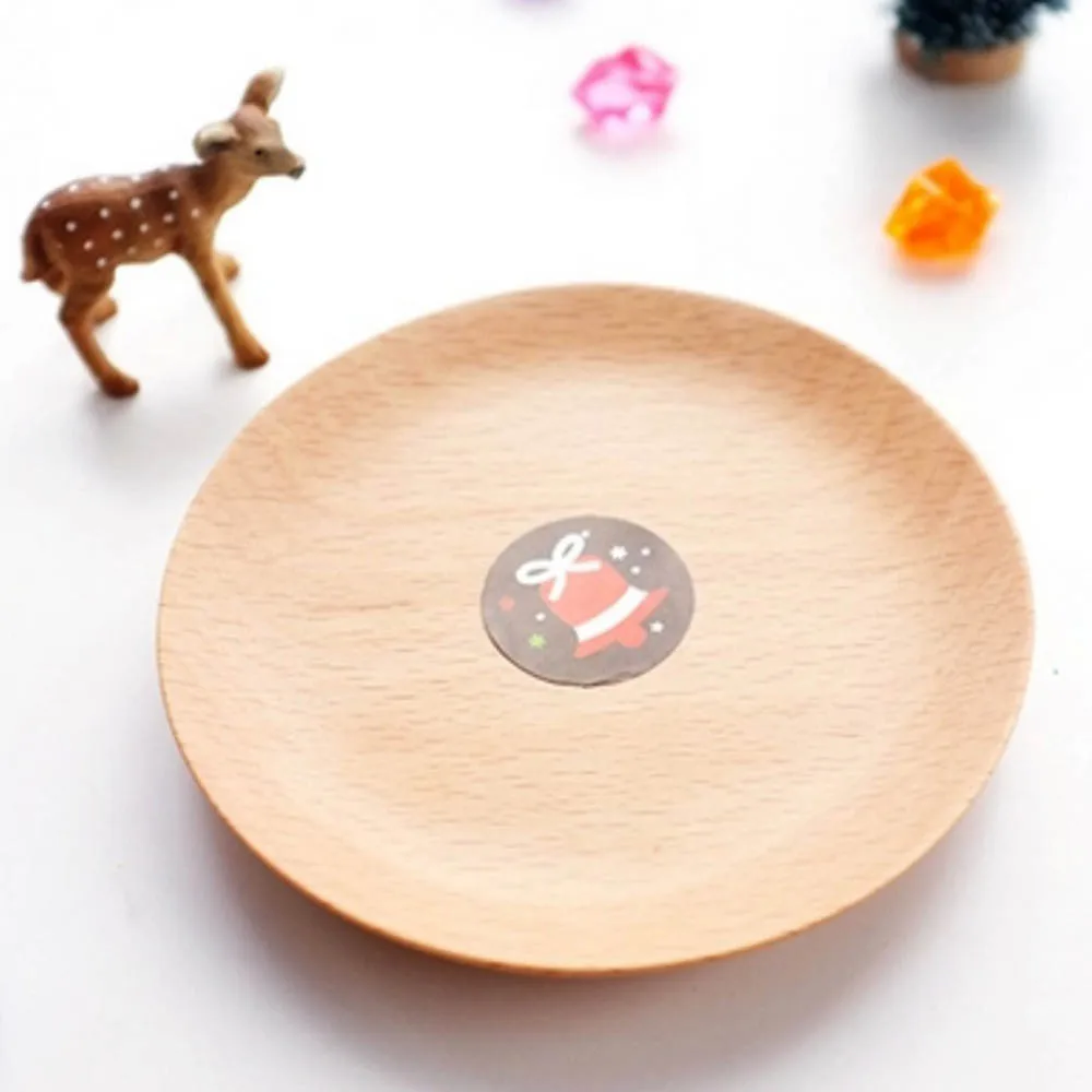 160pcs Christmas Round Adhesive Label Stickers for Envelopes Goodie Bag Favors Gift Boxes Decorations