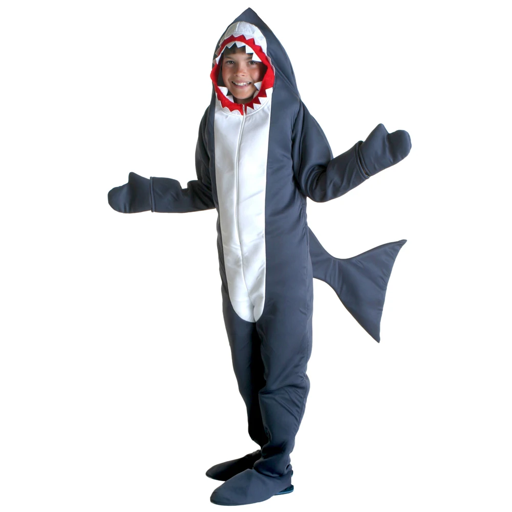 Halloween Costume For Kids Men Shark Costume Child Grey Shark Jumpsuit Animal Birthday Party Adult Boys Purim Cosplay Halloween Costume For Kids Men Shark Costume Child Grey Shark Jumpsuit Animal Birthday Party Adult Boys Purim Cosplay